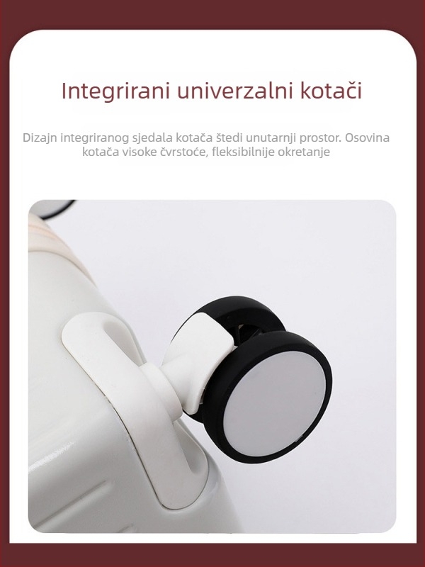 20-inčni kofer s teleskopskom ručkom, ABS+PC, tiši univerzalni kotači, velik kapacitet, putni kofer s bravom na lozinku