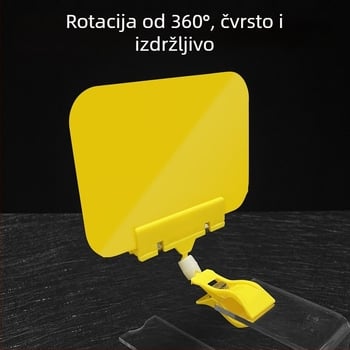 Izbrisiva kartica prikaza cijene za voće i povrće, s etiketom cijene i klipsom
