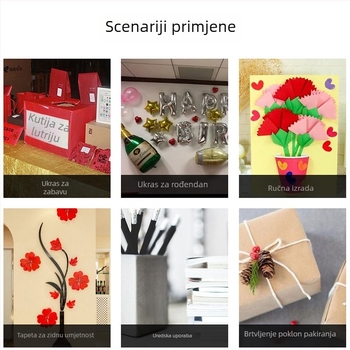 Dvostrana traka od pjene, ultra-tanka i prozirna, visoke adhezije, model KACA-1, duljina 12 m, debljina 1,2 cm