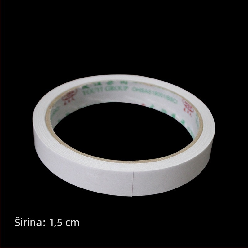 Dvostrana traka od pjene, ultra-tanka i prozirna, visoke adhezije, model KACA-1, duljina 12 m, debljina 1,2 cm