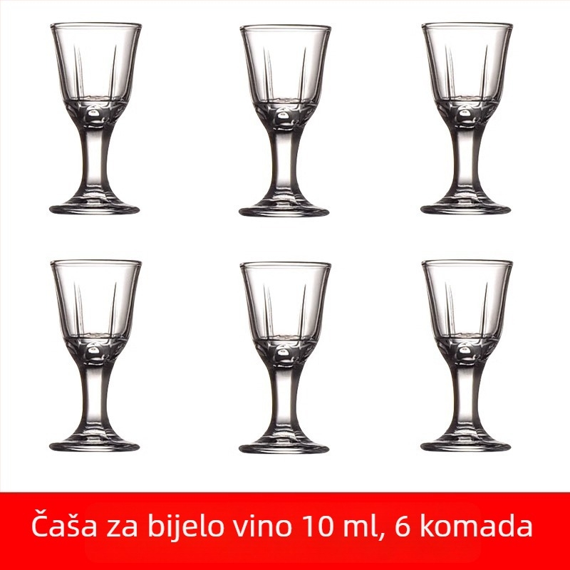 Set kristalnih čašica za liker s pozlaćenim rubom i dozatorom – oprema za bar za restorane i kućnu upotrebu