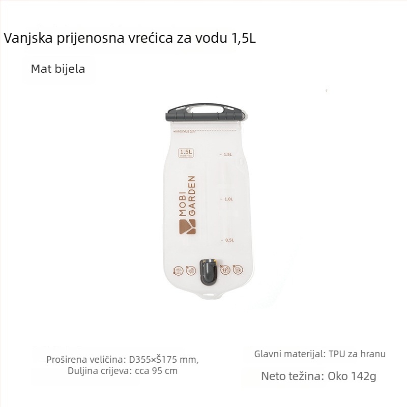 Mu Gaodi vanjski ruksak za biciklizam i planinarenje s preklopnim TPU spremnikom za vodu 2L/3L