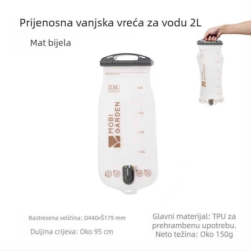 Mu Gaodi vanjski ruksak za biciklizam i planinarenje s preklopnim TPU spremnikom za vodu 2L/3L