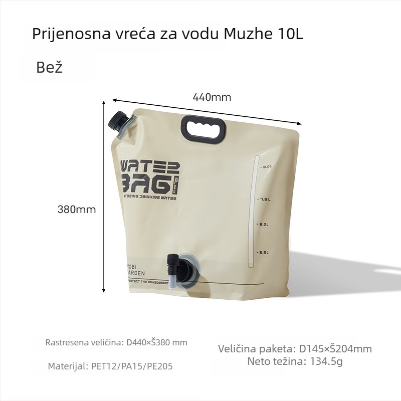 Mu Gaodi vanjski ruksak za biciklizam i planinarenje s preklopnim TPU spremnikom za vodu 2L/3L