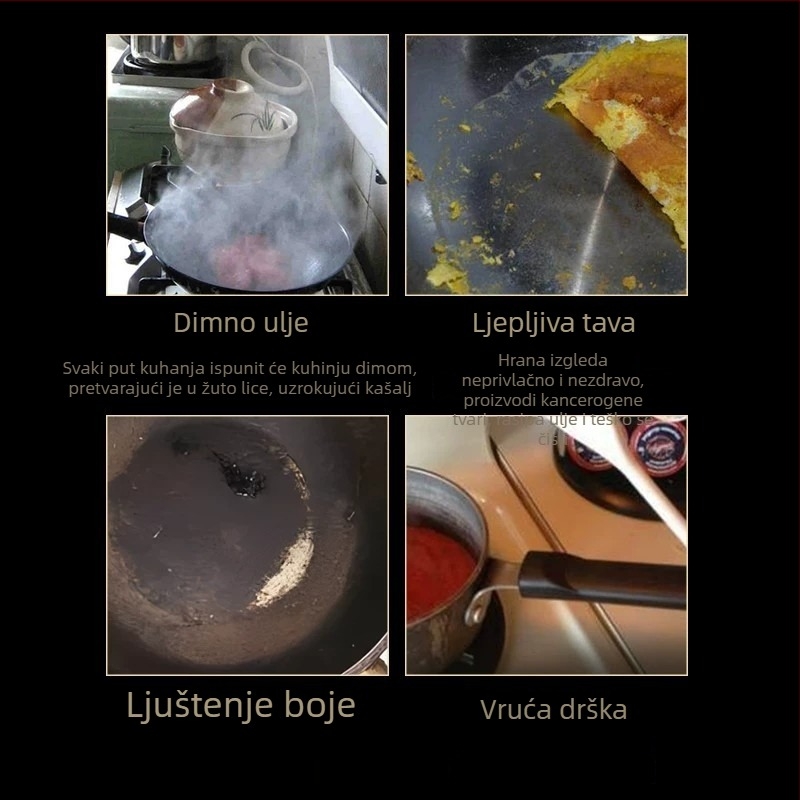 Maifan kamen za jaja, mala neprijanjajuća ravna tava za kućnu upotrebu