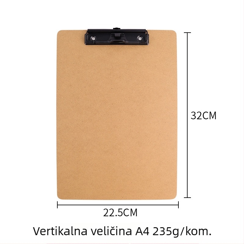 Chuntian A4 vlaknasta ploča za pisanje s čvrstim klipom, mapom i clipboardom – A3 8K skic ploča