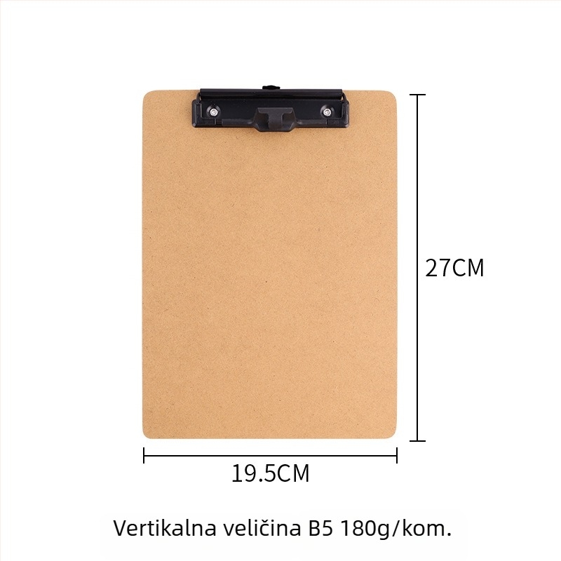 Chuntian A4 vlaknasta ploča za pisanje s čvrstim klipom, mapom i clipboardom – A3 8K skic ploča