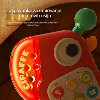 Novi dječji edukativni telefon sa svjetlima i glazbom, dinosaurus, crtane priče – igračka