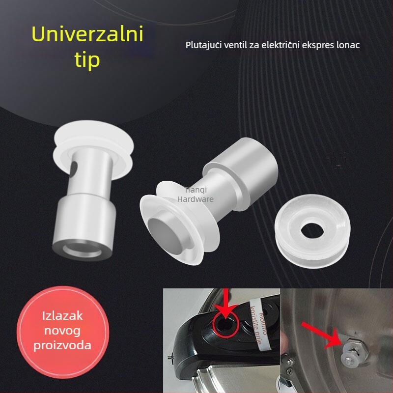 Univerzalni električni lonac pod pritiskom: gumeni brtvni prsten za plutajuću ventila, zaustavni ventil, brtvni prsten, ventil kapice i sigurnosni ventil