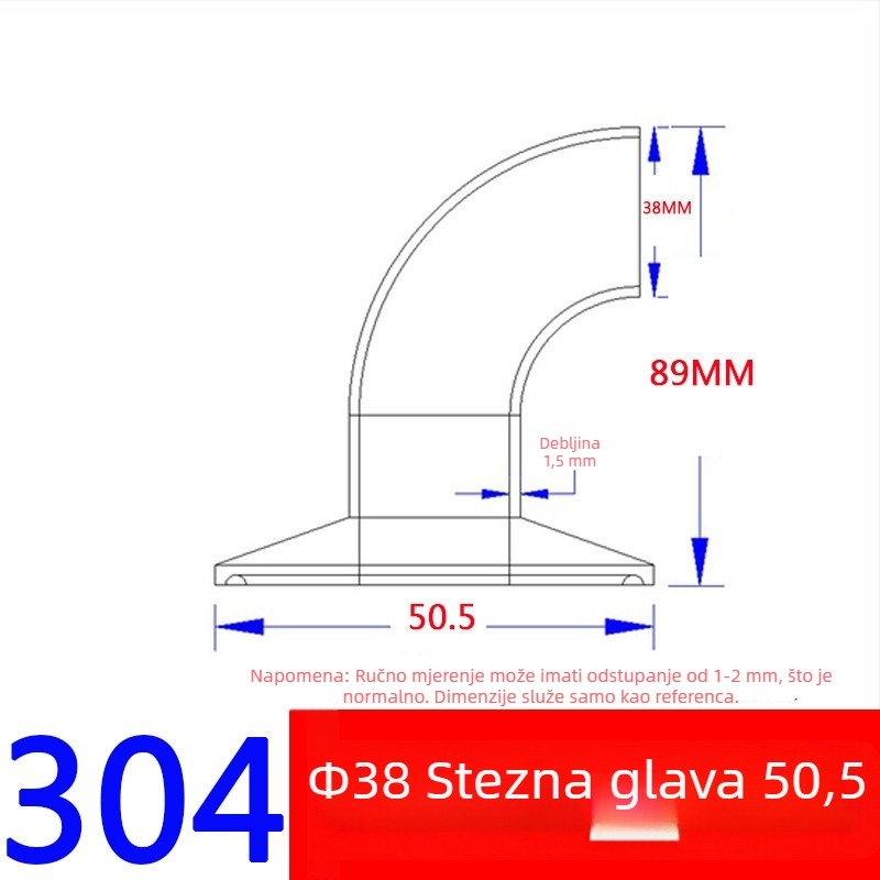 304/316L nehrđajući čelik, 90° zavoj s jednom sponom, završna površina u ogledalu, sanitarnog razreda spoj za zavarivanje s brzim spajanjem tipa spona