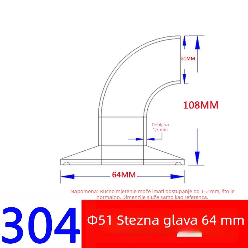 304/316L nehrđajući čelik, 90° zavoj s jednom sponom, završna površina u ogledalu, sanitarnog razreda spoj za zavarivanje s brzim spajanjem tipa spona