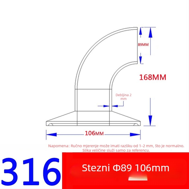 304/316L nehrđajući čelik, 90° zavoj s jednom sponom, završna površina u ogledalu, sanitarnog razreda spoj za zavarivanje s brzim spajanjem tipa spona