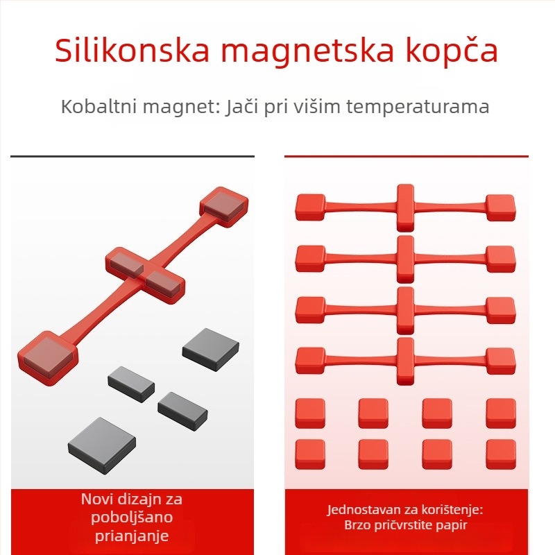 Ninja AF500 400 180 fritirač na zrak, silikonska magnetska kopča, držač papira za pečenje, kobaltova kopča