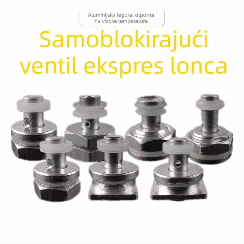 Set ventila za lonac pod pritiskom: sigurnosni ventil, ventil za ograničenje tlaka, plutajući ventil, ispušni ventil, samozaključavajući ventil