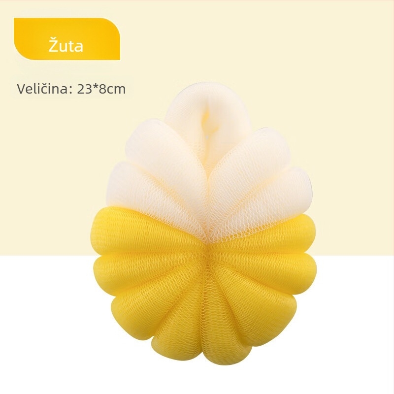 Camellia meka gradijentna kupalna lopta, pjenušava kupalna cvijet, mekani ručnik za tuširanje