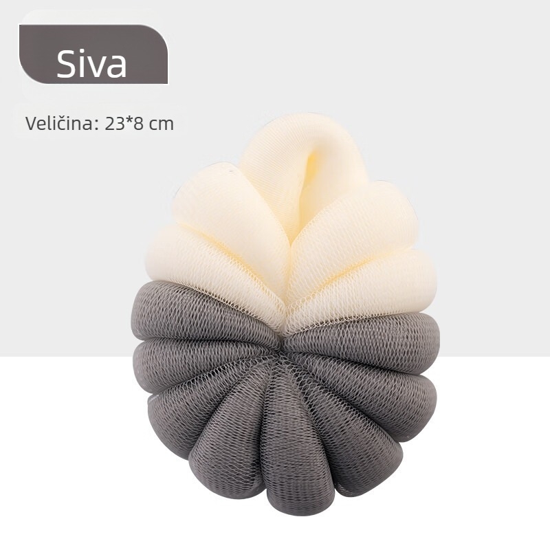 Camellia meka gradijentna kupalna lopta, pjenušava kupalna cvijet, mekani ručnik za tuširanje
