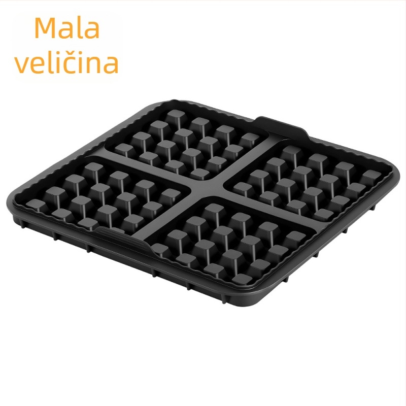 Set kalupa za vafle za air fryer, s pleom za pečenje i četvrtaste kalupe za torte, u velikim i malim veličinama.