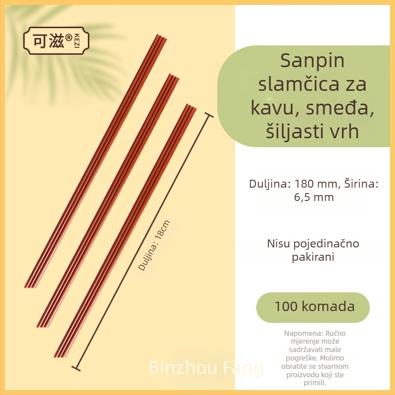 Jednokratni plastični miješalac za kavu s tri otvora