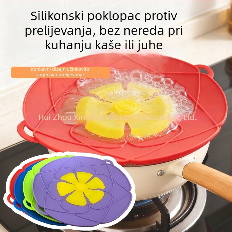28 cm silikonski poklop za lonac, otporan na visoke temperature, protiv prskanja, protiv preljeva, protiv prašine