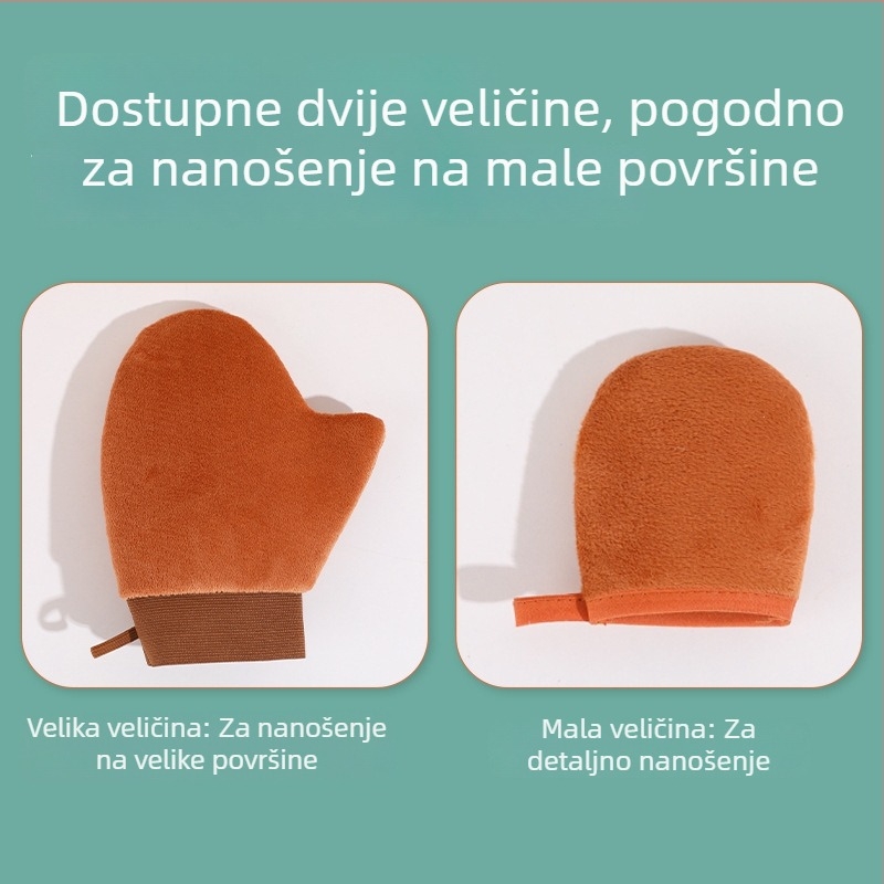 Rukavice za nanošenje losiona za tijelo – alat za nanošenje krema i losiona, s flokiranom teksturom