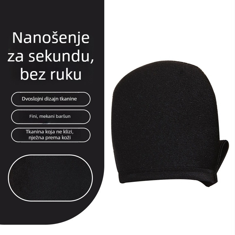 Rukavice za nanošenje losiona za tijelo – alat za nanošenje krema i losiona, s flokiranom teksturom