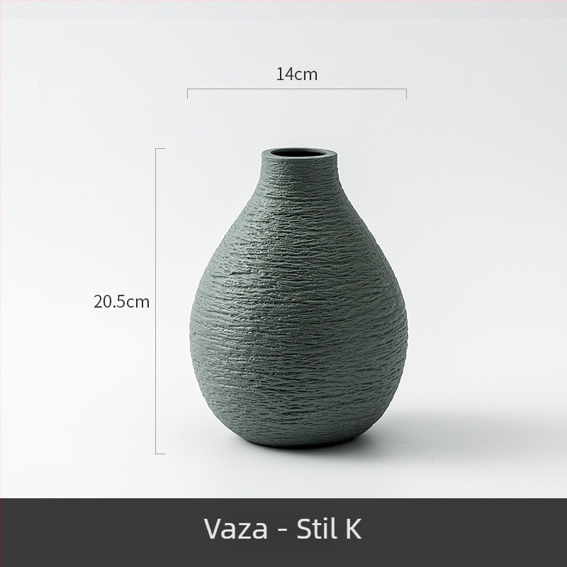 Minimalistička keramička vaza za suho cvijeće, moderni kućni dekor