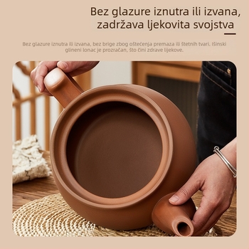 Lonac od purpurne glinene za odvar, kućna upotreba, lonac za tradicionalnu kinesku medicinu na plin