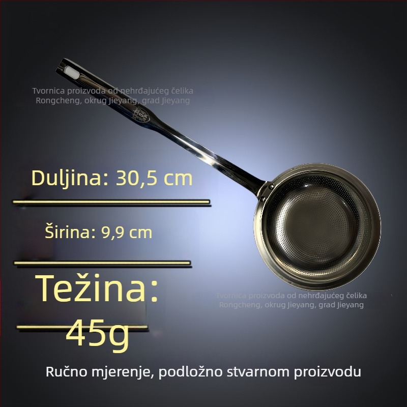 304 nehrđajući čelik – skimmer s filtracijom, mrežasti cjedilo za vruće lonce i prženje