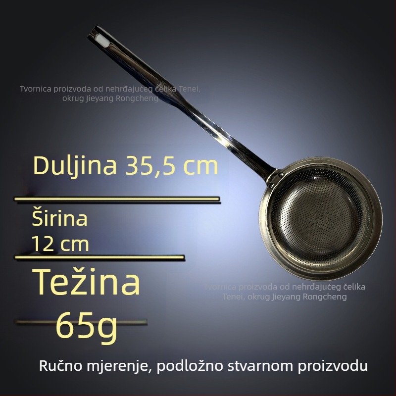 304 nehrđajući čelik – skimmer s filtracijom, mrežasti cjedilo za vruće lonce i prženje