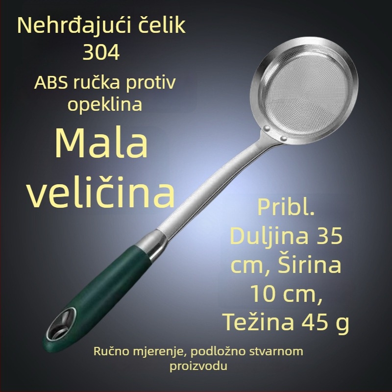 304 nehrđajući čelik – skimmer s filtracijom, mrežasti cjedilo za vruće lonce i prženje