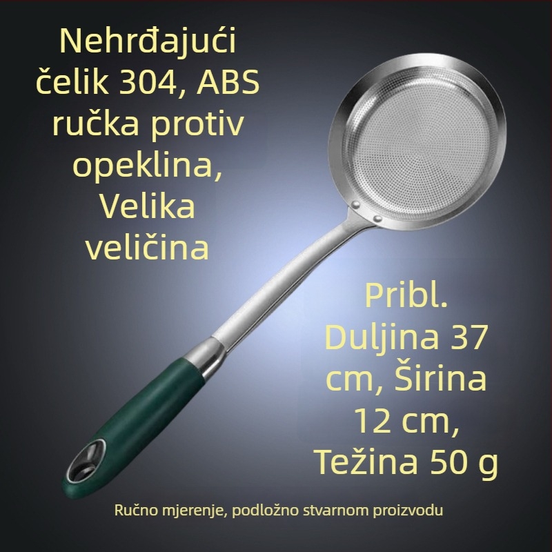 304 nehrđajući čelik – skimmer s filtracijom, mrežasti cjedilo za vruće lonce i prženje