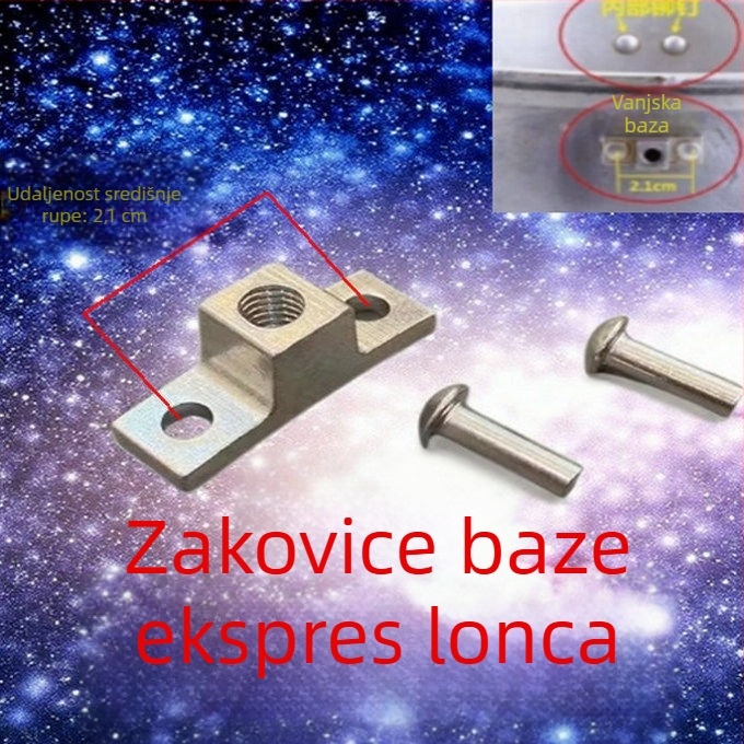 Univerzalni vijci i zakovice za bazu ručke lonca s tlakom; kompatibilno Wanbao, Forda, Xiluo, Jinxi; otporno na visoke temperature