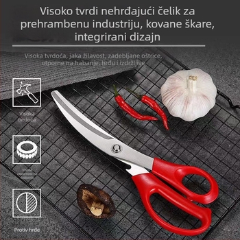 Set škare za roštilj i kliješta od nehrđajućeg čelika 304
