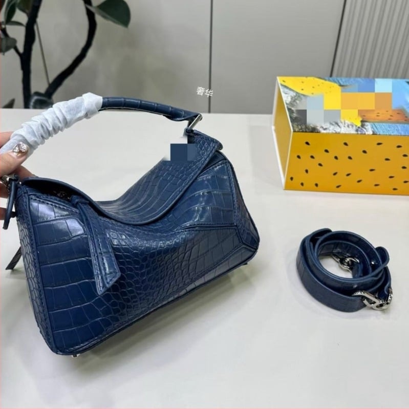 Diana torbica od kože prvog sloja s uzorkom krokodila, vrhunski dizajn, svestrana crossbody torba za žene
