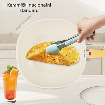 Xinas wok s keramičkim titanovim premazom, nepriľjavan, elegantan dizajn za kućnu upotrebu, univerzalan za plin, ugljen, drvo i indukciju