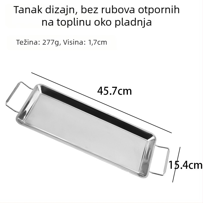 Sklopivi stalak za pileće batake od nehrđajućeg čelika, za roštilj i kampiranje, otporan na koroziju