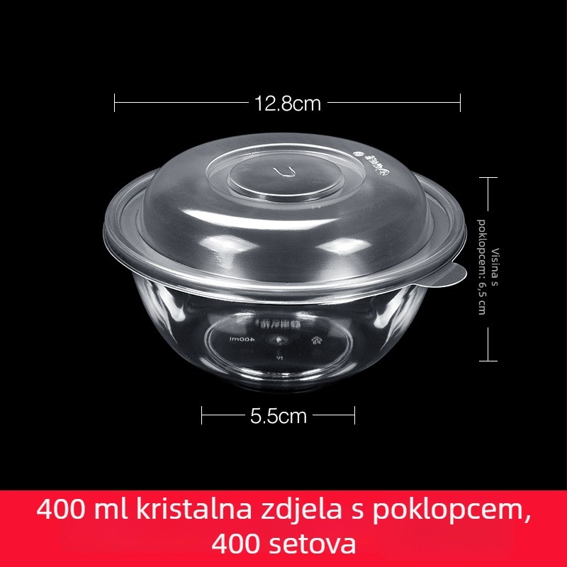 Plastični set posuđa za zabave s motivom trubačkog cvijeta, 10-dijelni set: zdjele, tanjuri, čaše i žlice za jednokratnu upotrebu