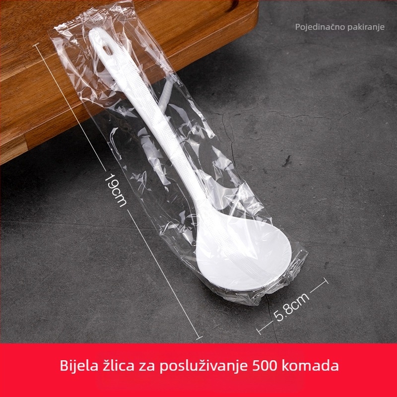 Plastični set posuđa za zabave s motivom trubačkog cvijeta, 10-dijelni set: zdjele, tanjuri, čaše i žlice za jednokratnu upotrebu
