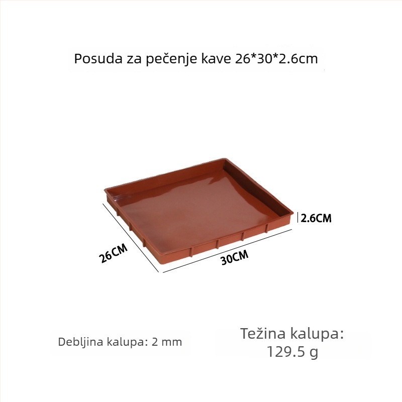 Cai Fu DIY Silikonski kalup za kolače, razne veličine, smeđa boja, kućni kalup za pečenje