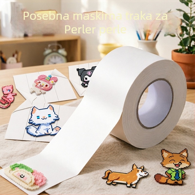 Maskirajući papir za velike perle — zaštita predloška pri glačanju, sprječavanje pomicanja i deformacije, uz washi traku