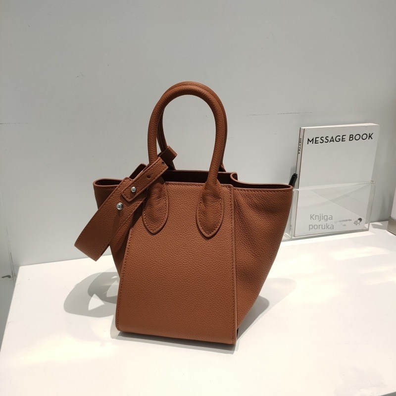 Ženska torbica od kože najvišeg sloja, ručna i crossbody torba, dizajn s krilima, Dumpling Bag od prave kože