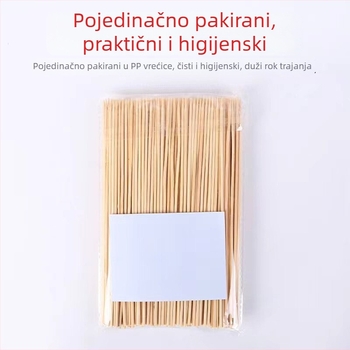 Jednokratni bambus štapići za komercijalnu upotrebu, idealni za janjetinu na ražnju, roštilj kobasice i užine