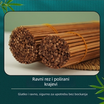 Karbonizirani bambus štapići za jednokratnu upotrebu, izuzetno tvrdi, crne boje, duljine 20–40 cm, promjer 2.0–4.0 mm, za roštilj – janjetina i kobasice
