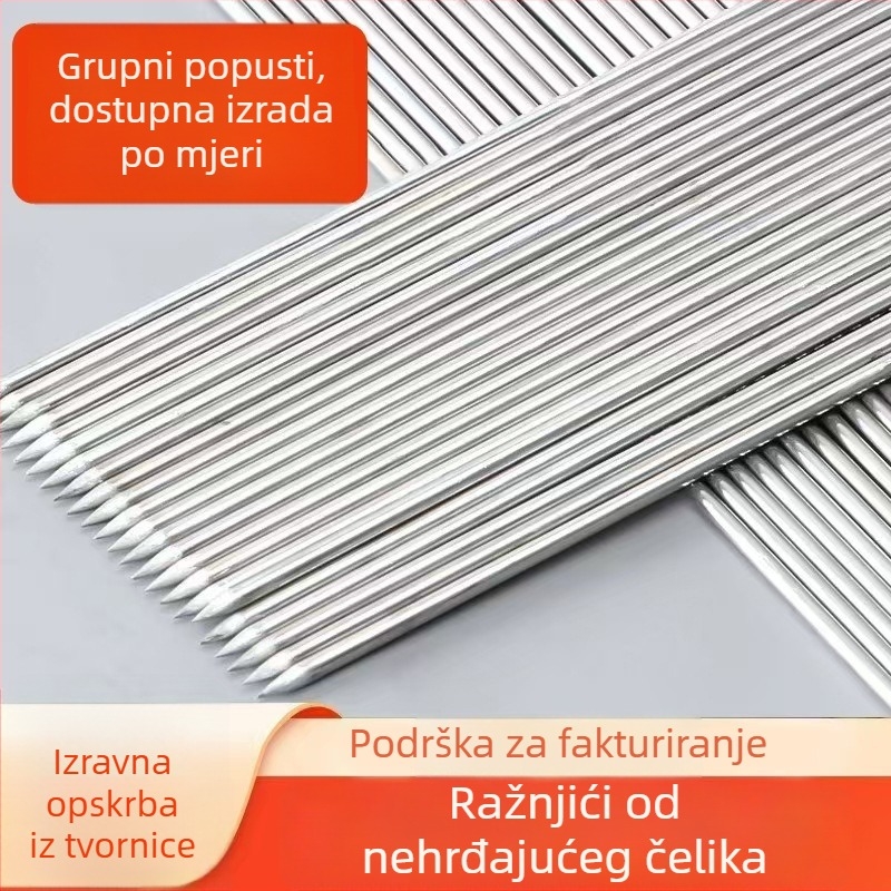 Nehrđajući okrugli ražnjići bez magnetizma za janjeće meso – vanjski roštilj ražnjići