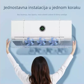 Deflektor zraka za klimatizator – univerzalni zidni nosač, bez ugradnje