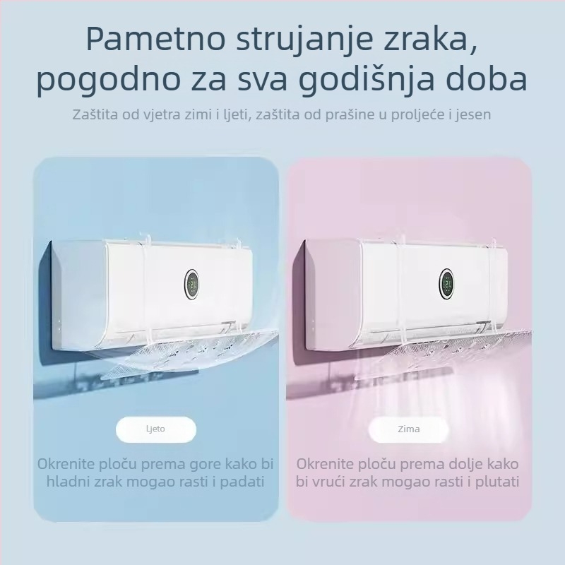 Deflektor zraka za klimatizator – univerzalni zidni nosač, bez ugradnje