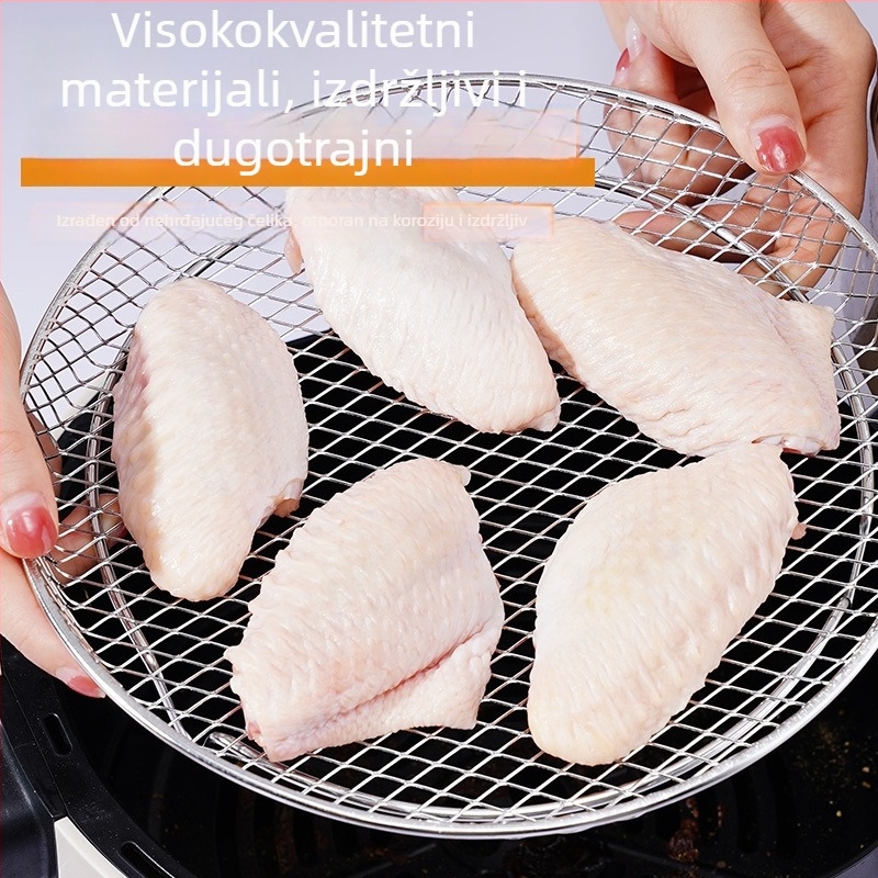 Višeslojni odvojivi stalak od nehrđajućeg čelika 304 za gril u zraku