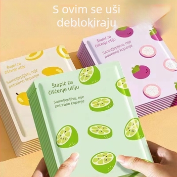 Jednokratni ljepljivi set za čišćenje ušiju sa žlicama za uši i pamučnim štapićima