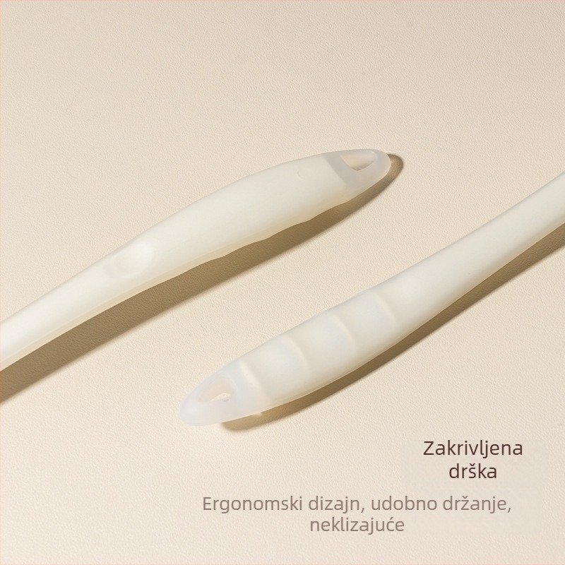 Set silikonskih spatula i žlica za kuhanje — neprianjajući, otporan na visoke temperature, nesklizavajući, zaštita od opeklina, potpuni kuhinjski set