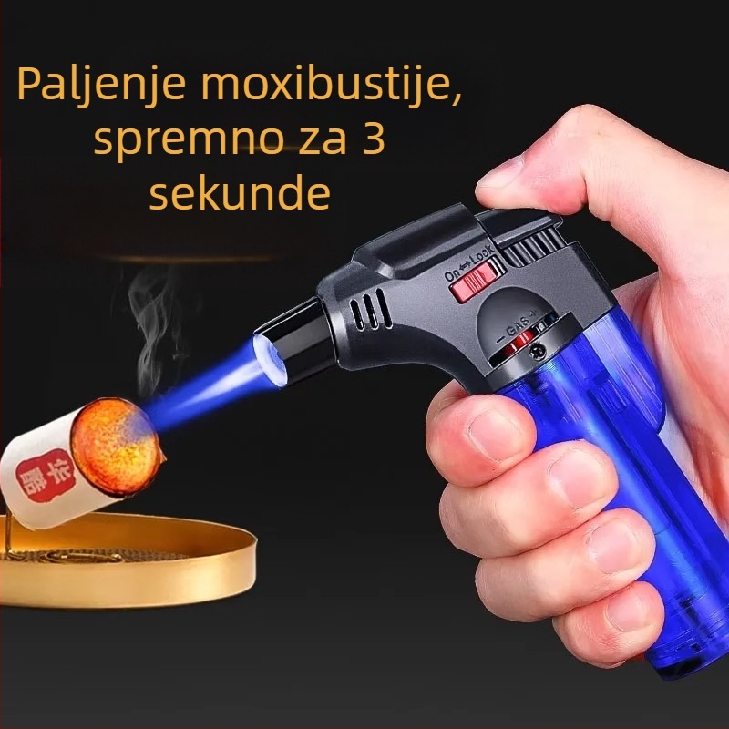 Vjetroizdrživ upaljač za moksibustiju, upaljač za štapiće moxa, upaljač za cigare, zavarivački pištolj s direktnim protokom, dugačak izlazni mlaznik raspršivača